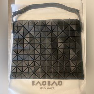Issey Miyake baguette matte black bag